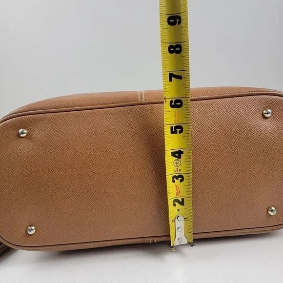 Dooney & Bourke Davis Tassel Saffiano Zip Shopper Tote Pebble Tan Leather Purse - Picture 6 of 16